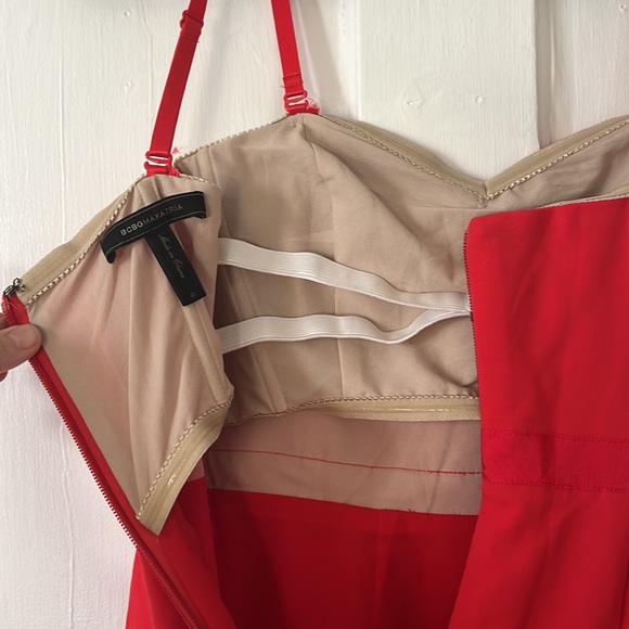 BCBGMAXAZRIA Red Corset Dress w/ Pockets - Picture 8 of 12